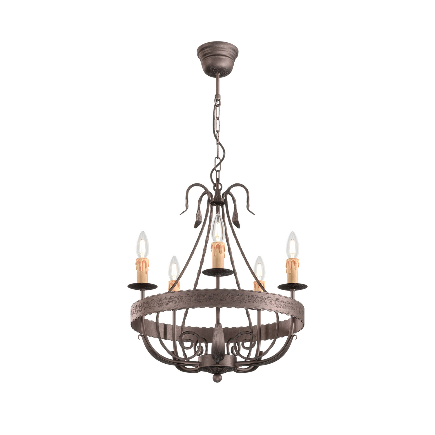B-Ware Kronleuchter Loara Fünfflammig Leuchte Lampe Kronlampe Deckenlampe Deckenleuc245