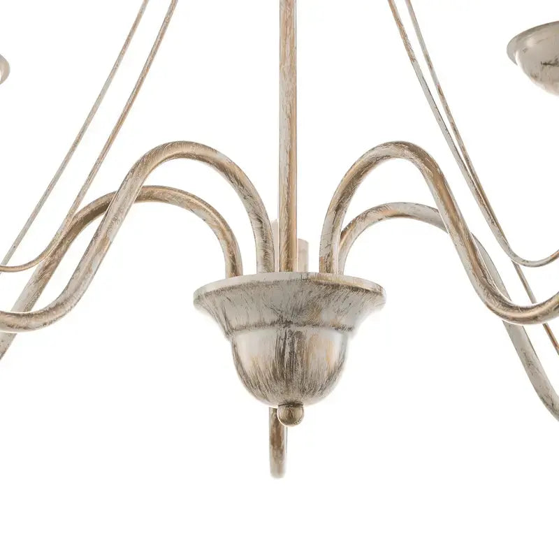 B-Ware Helam Kronleuchter Malbo Hängeleuchte Deckenlampe Lampe Fünfflammig In Weiß