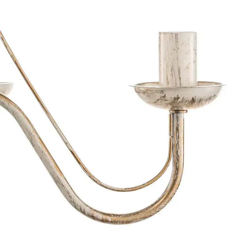 B-Ware Helam Kronleuchter Malbo Hängeleuchte Deckenlampe Lampe Fünfflammig In Weiß