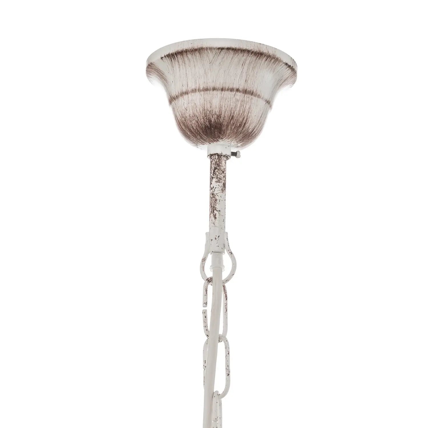 B-Ware Kronleuchter Lampe Leuchter Pompei Weiß Antik Schirm Deckenlampe Beleuchtung - 8030626534308