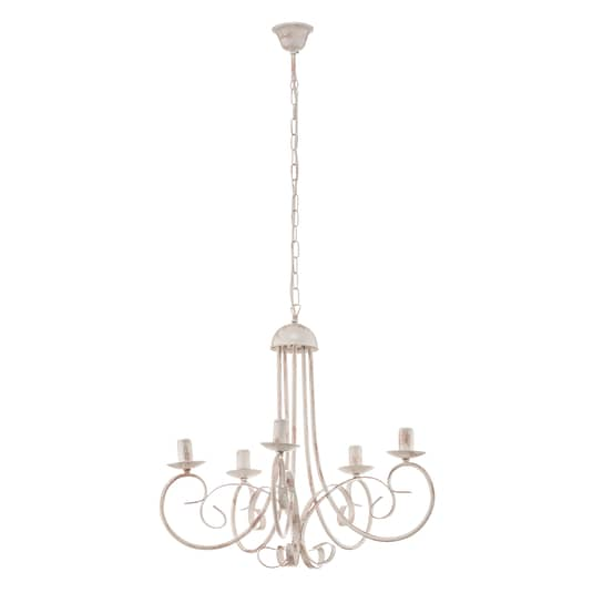 B-Ware Euluna Kronleuchter Pompei Deckenlampe Deckenlicht Lampe Ohne Schirme Weiß Antik - 8030626532663