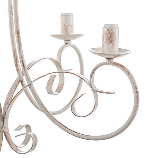 B-Ware Euluna Kronleuchter Pompei Deckenlampe Deckenlicht Lampe Ohne Schirme Weiß Antik - 8030626532663