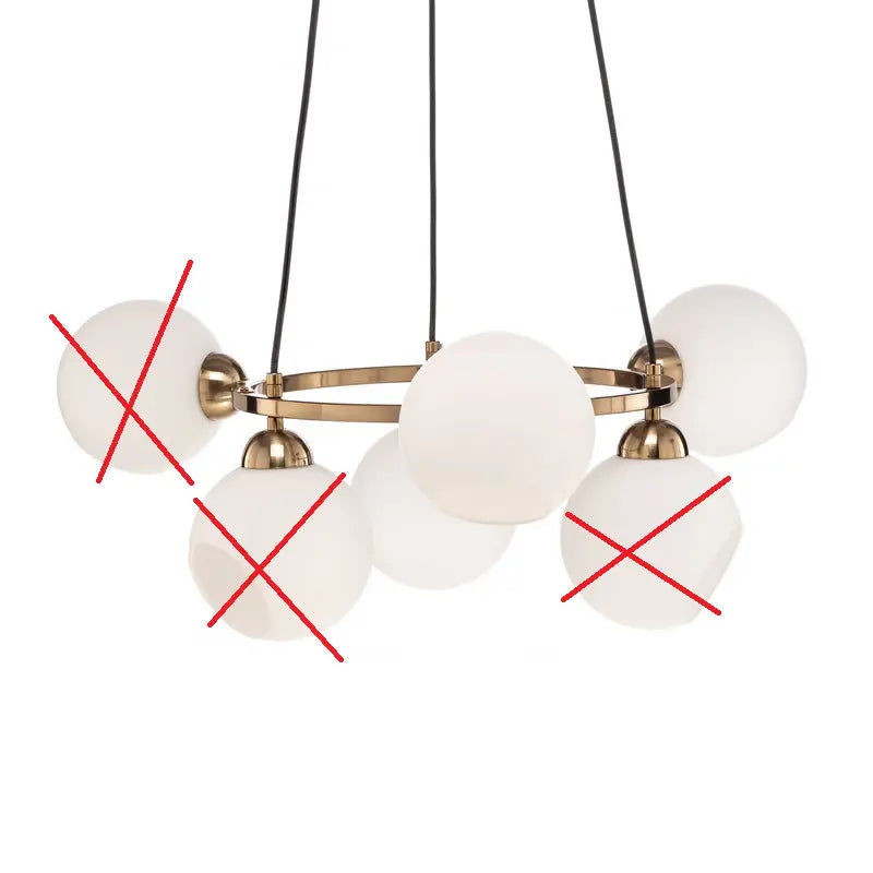 Kronleuchter Ramella Messing Antik 6 Flammig Deckenlampe Siehe Text/Foto B-Ware - 8699508190980