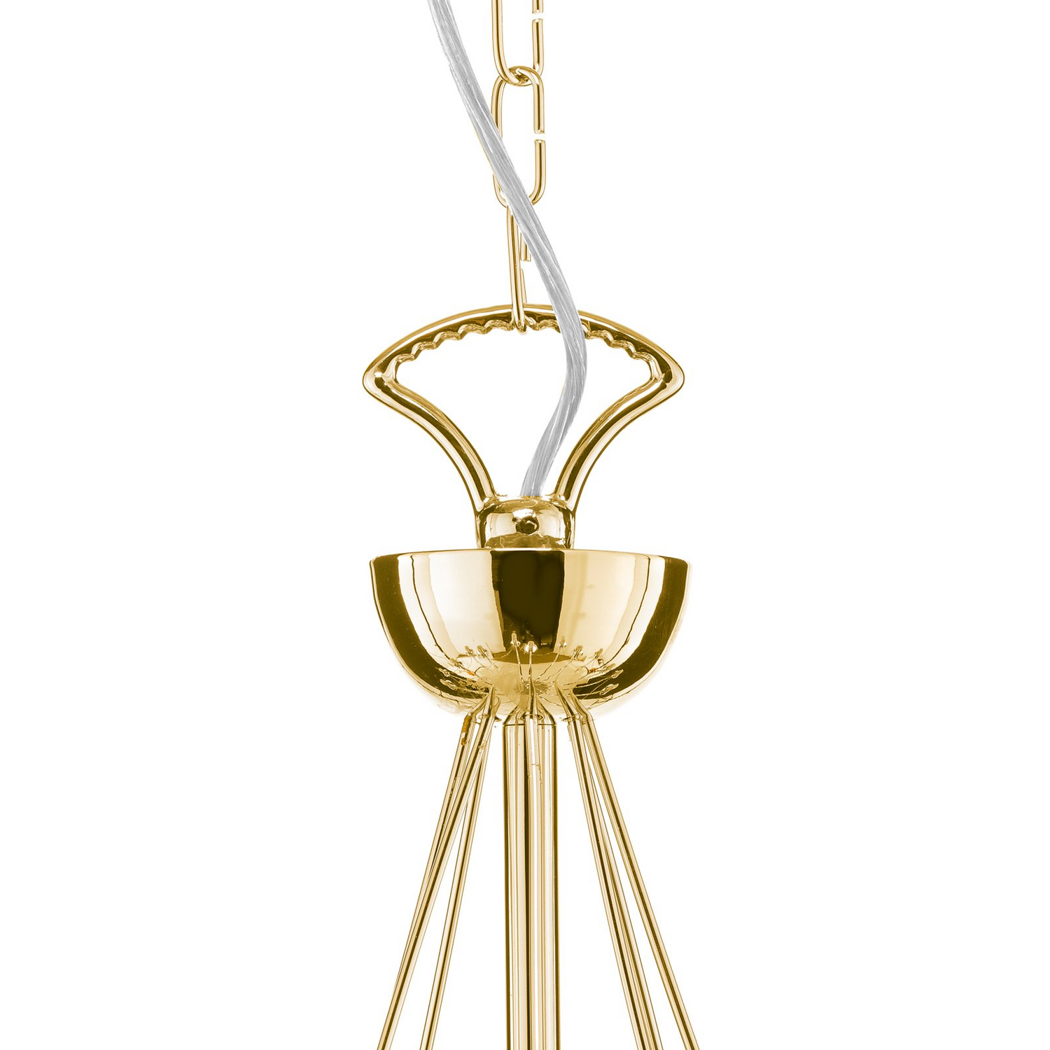 B-Ware Kronleuchter Deckenlampe Leuchte Retro 16 Flammig Gold Esszimmer Beleuchtung - 5905563001653