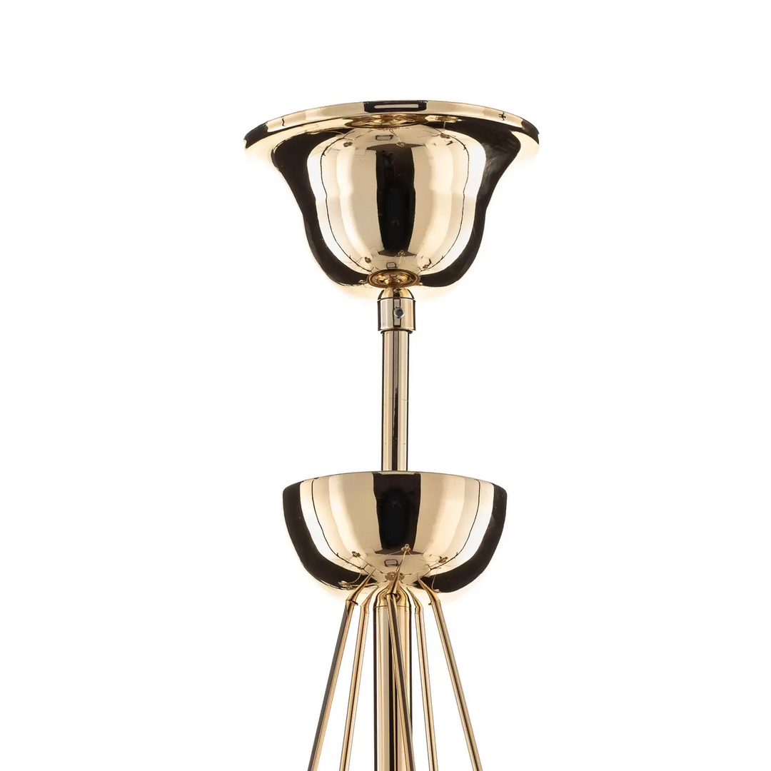 Kronleuchter Retro Deckenlampe Deckenlicht Leuchte Lampe Fünflammig 75cm Gold B-Ware - 5905563001615