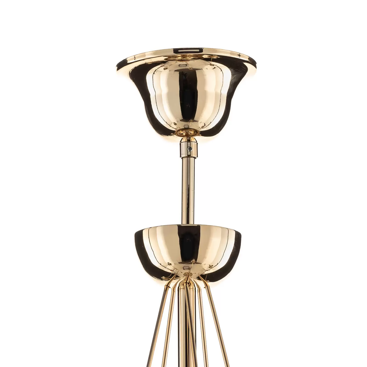 B-Ware Kronleuchter Retro Deckenlampe Deckenlicht Leuchte Lampe Fünflammig 75cm Gold