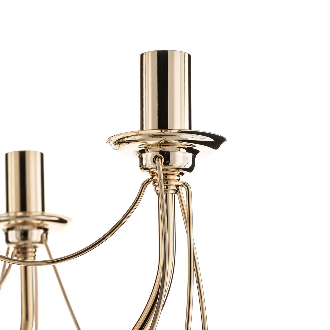 Kronleuchter Retro Deckenlampe Deckenlicht Leuchte Lampe Fünflammig 75cm Gold B-Ware - 5905563001615