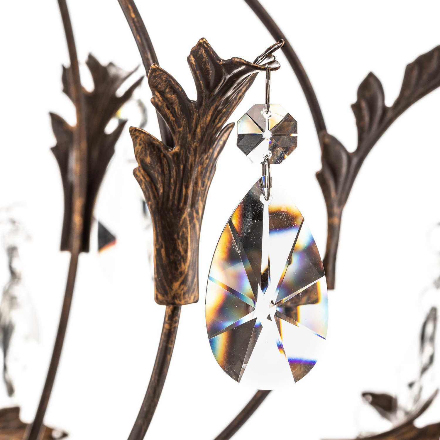 B-Ware Euluna Kronleuchter Teresa Deckenlampe Pendelleuchte Mit Kristallen Fünfflammig