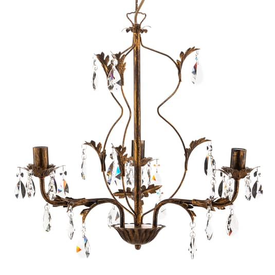 B-Ware Euluna Kronleuchter Teresa Deckenlampe Deckenlicht Lampe Kristallen Dreiflammig  - 8030626518544
