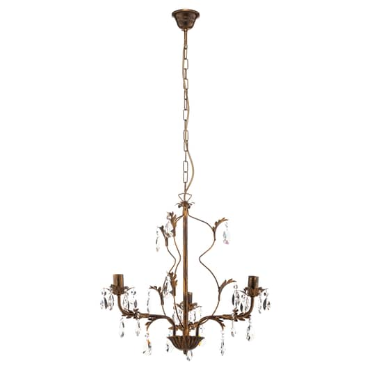B-Ware Euluna Kronleuchter Teresa Deckenlampe Deckenlicht Lampe Kristallen Dreiflammig  - 8030626518544