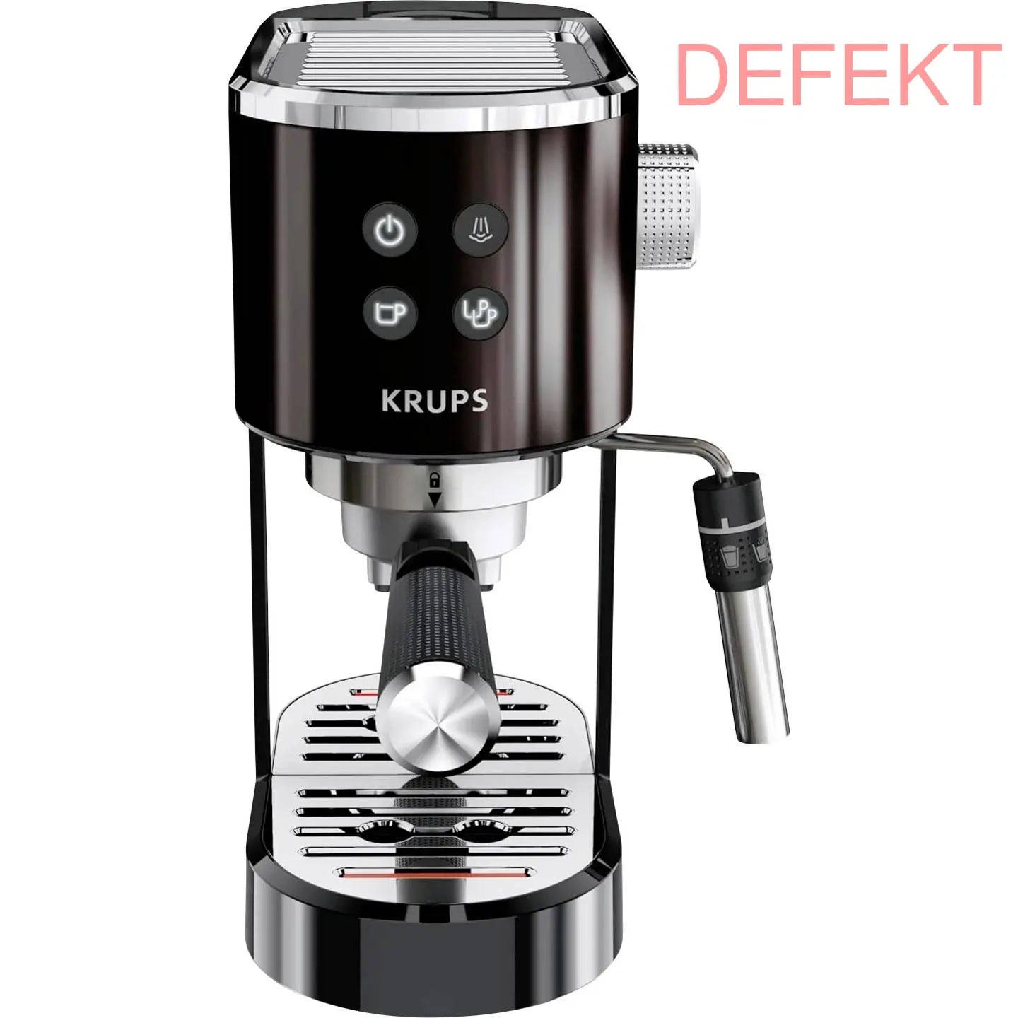 D-Ware Krups Virtuoso Plus Siebträgermaschine Espressomaschine Espresso Schwarz  - 3016661173509