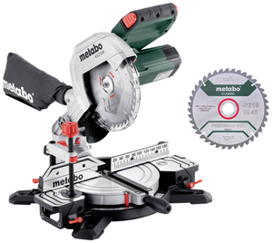 B-Ware Metabo 216 M Set Kappsäge Präzisionssäge Kompakte Mobile Gehrungssäge 1100 W