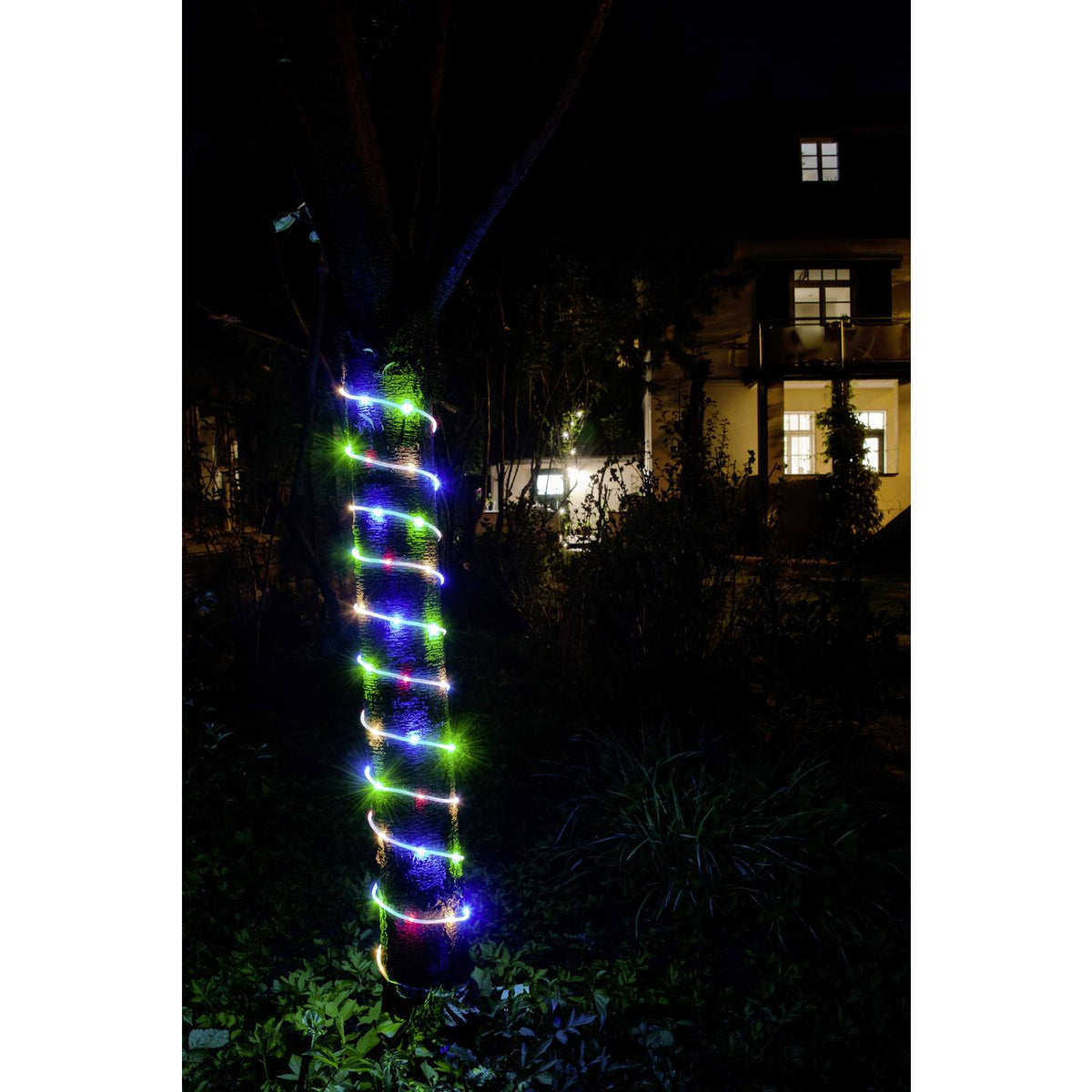 Konstsmide 3773-500 LED-Lichtschlauch Mini inkl. Timer Bunt 5m Länge Außen IP44 - 7318303773501