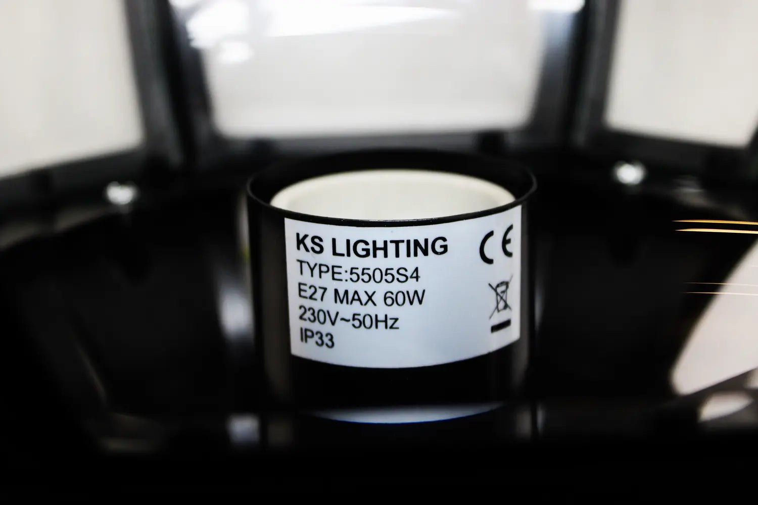 B-Ware Ks Lighting Außenlaterne Lampenkopf Typ 5505 E27 Ip44 Schwarz Außenleuchte Led - 1