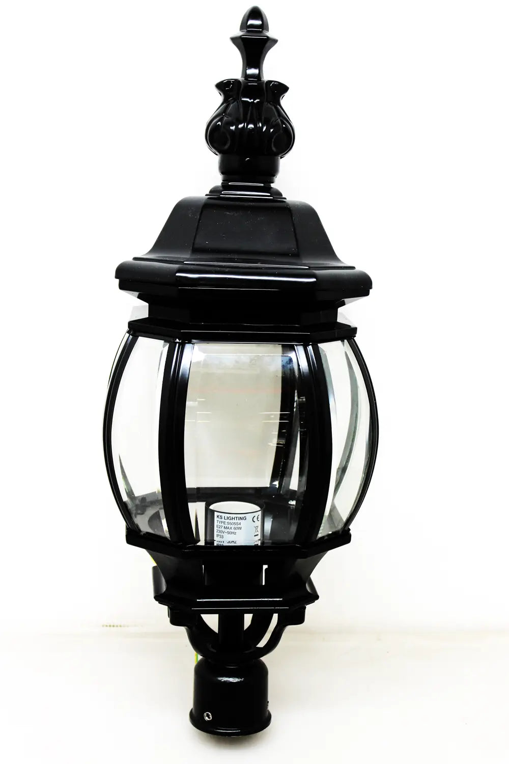 B-Ware Ks Lighting Außenlaterne Lampenkopf Typ 5505 E27 Ip44 Schwarz Außenleuchte Led - 1