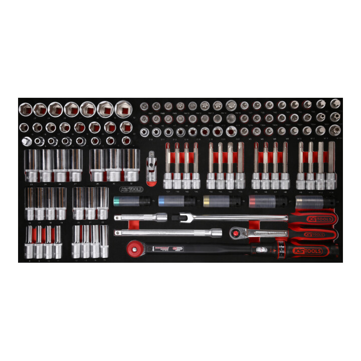 Ks Tools Steckschlüsselsatz Werkzeugsatz 12mm Schaumstoffeinlage 120tlg Set B-Ware - 4042146851319