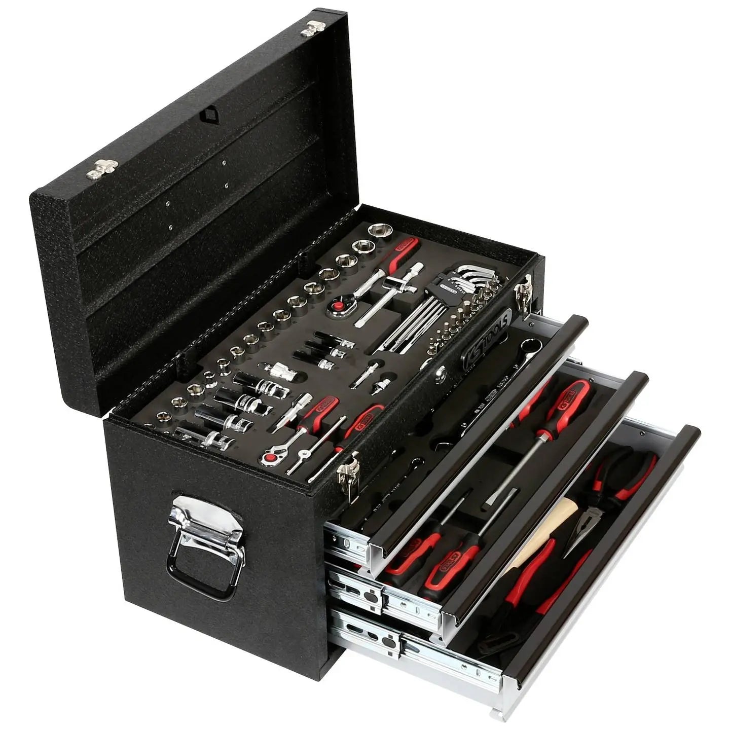 B-Ware Ks Tools Werkzeugsatz Werkzeugkoffer Werkzeugset Chrom Eplus Universal Satz Stahl