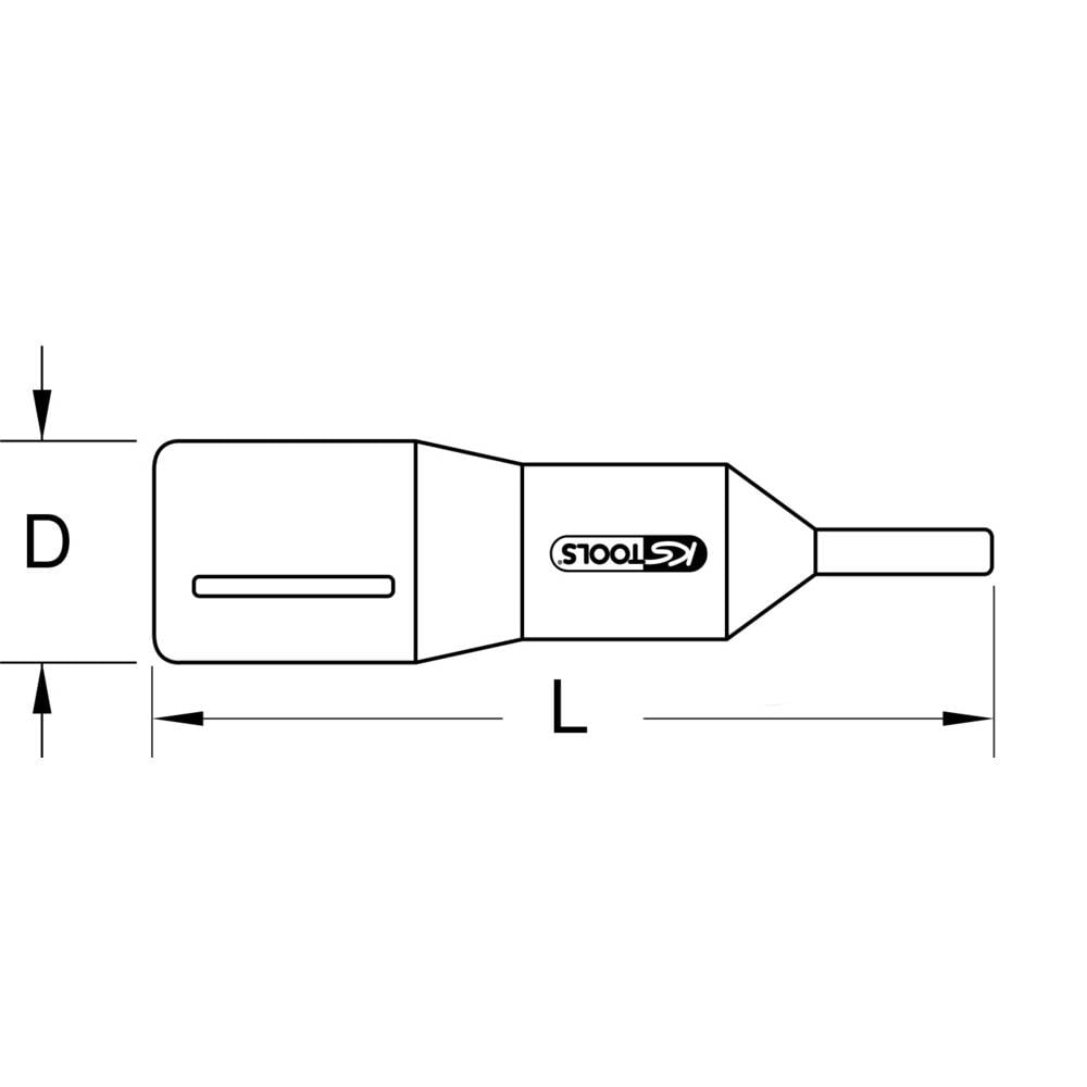 KS Tools 117.2476 1/4" Bit-Stecknuss Einsatz Torx-Schrauben T27 Schutzisolierung - 4042146750483