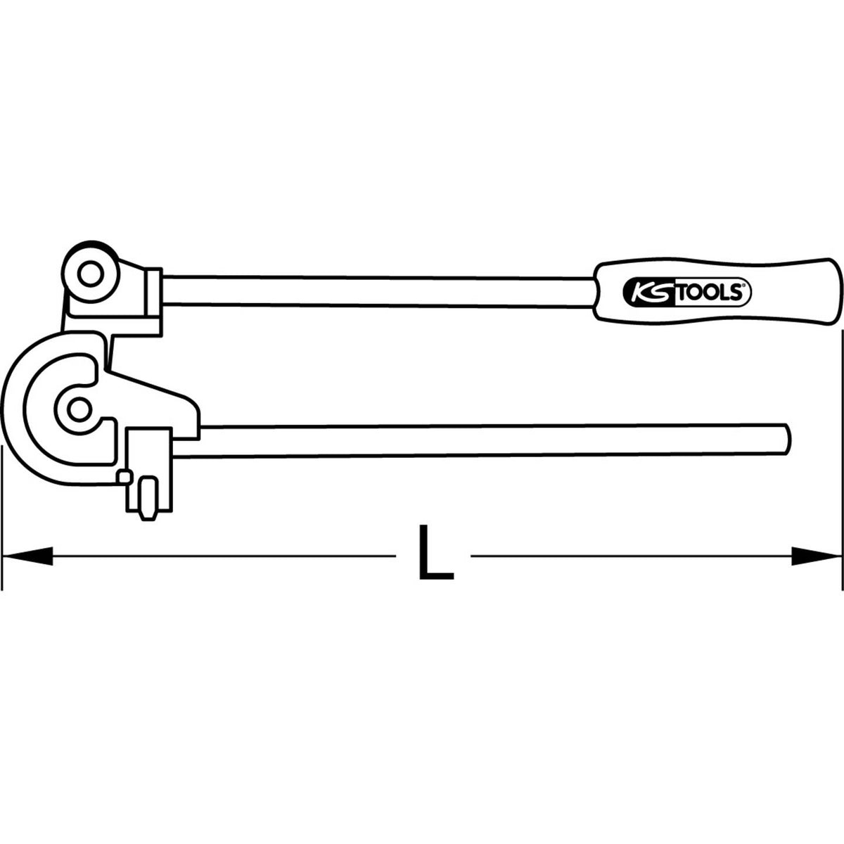 KS Tools Bieger 1221010 Rohrbieger Kupferrohr 10 mm Standard Zweihandbieger - 4042146015490