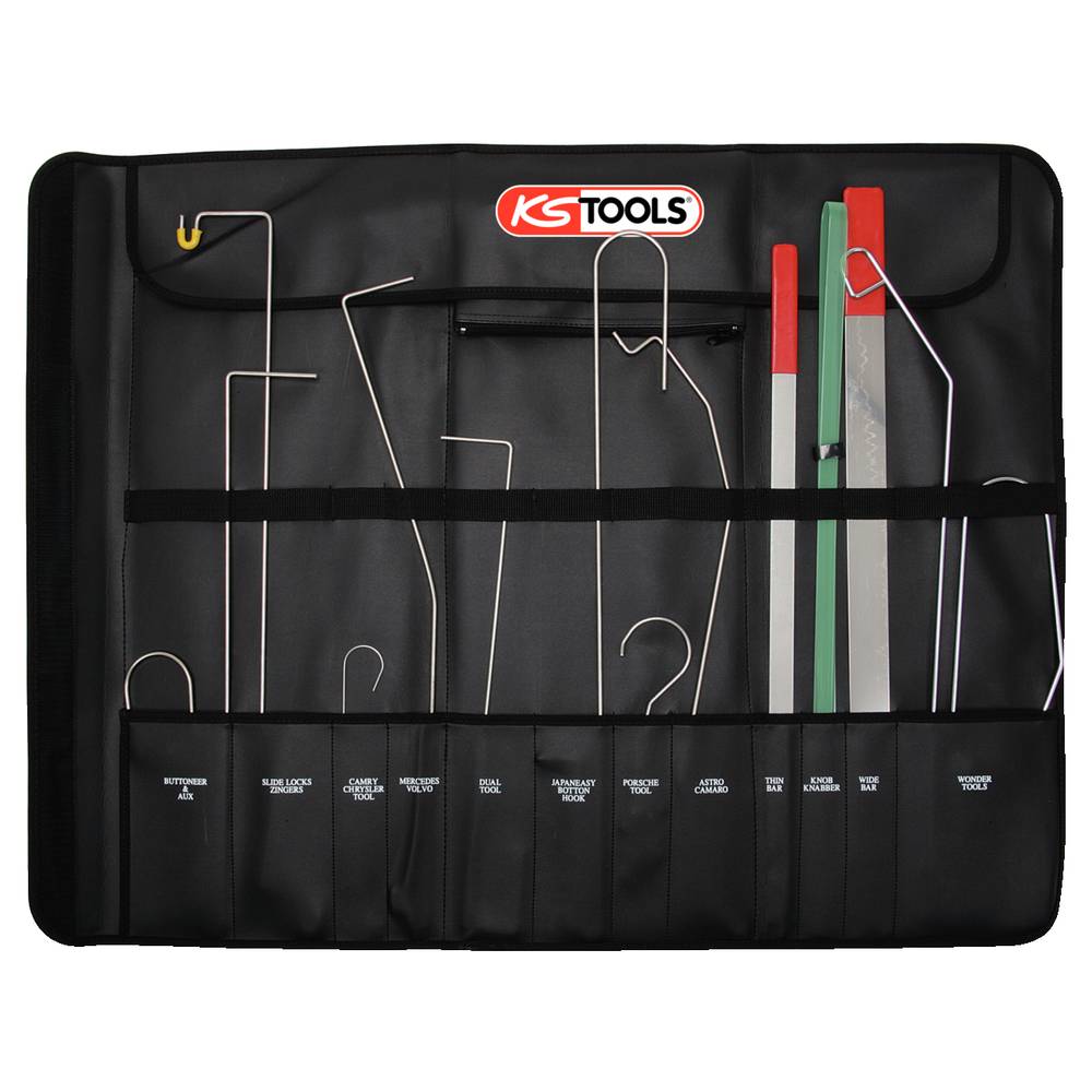 KS Tools Türöffner-Satz Set KFZ Türöffner Werkzeug 16-tlg Fahrzeugöffnung - 4042146162309