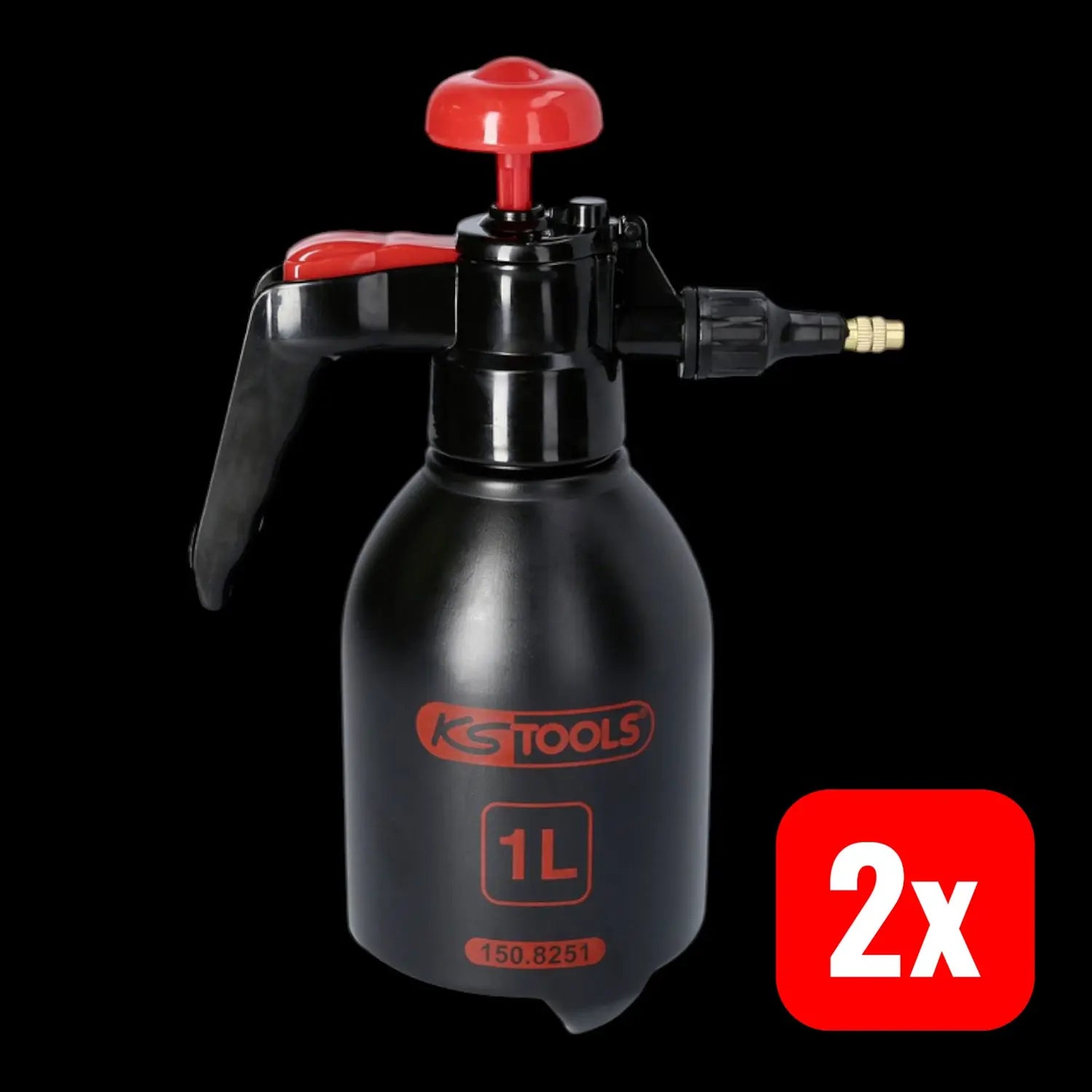B-Ware Ks Tools Industrie Zerstäuber Sprühflasche Drucksprüher 1 L 2 Stück - 4042146611531
