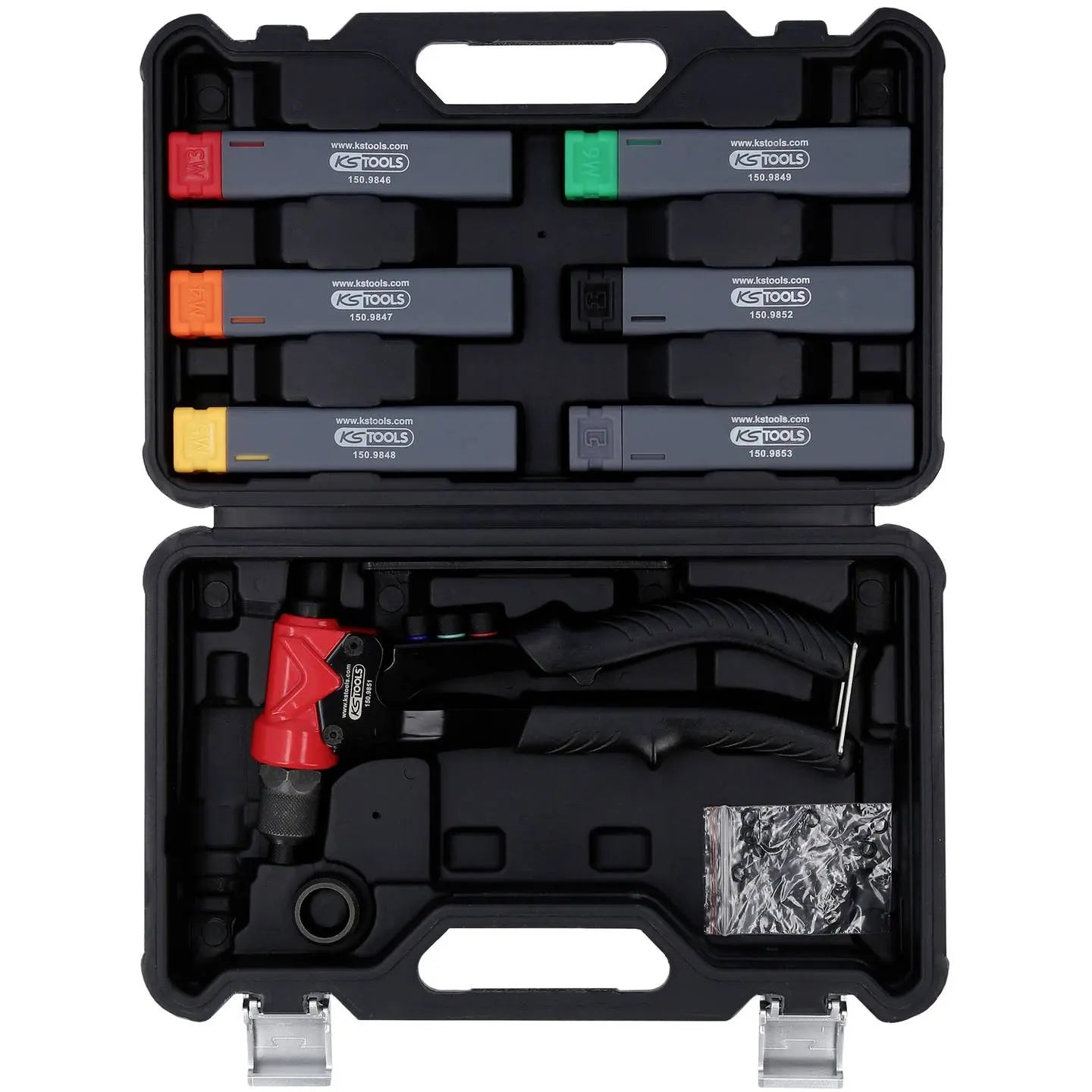 B-Ware Ks Tools Handnietzange Nietzange Set 3in1 Blindnietzange Nietmuttern 12 Teilig - 4042146884799