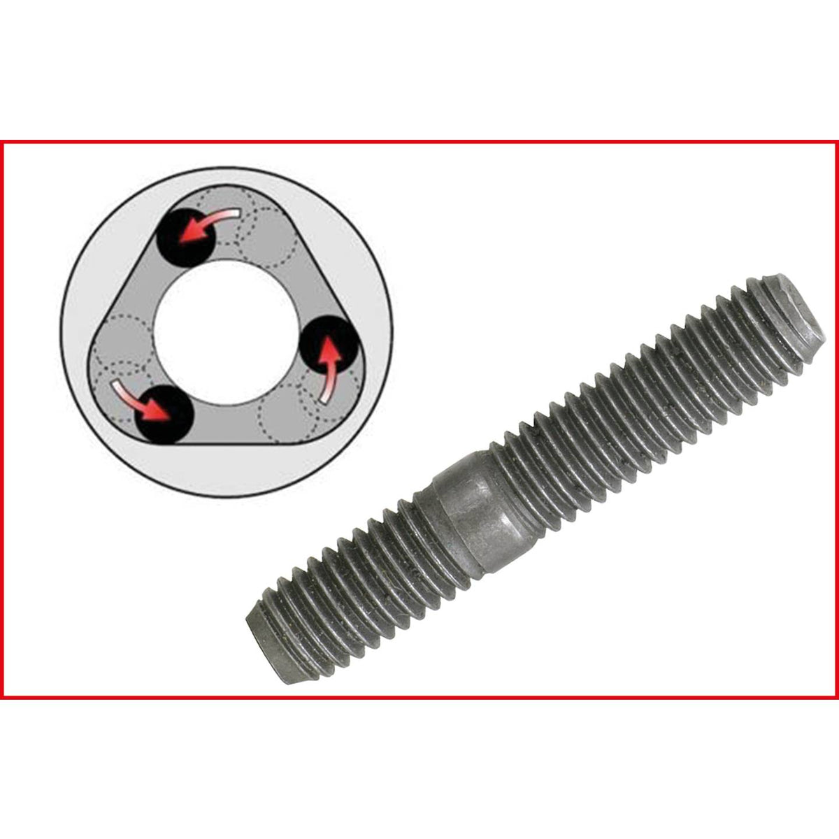KS Tools Stehbolzenausdreher Werkzeug M8 Außensechskant 21mm Chrom 2 STÜCK - 4042146024522