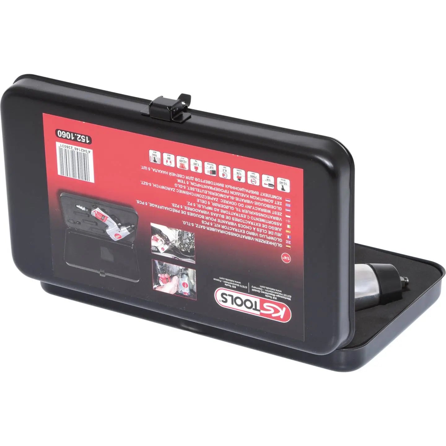 B-Ware Ks Tools Schraubendreher 152.1060 1/4'' Schrauber Set Glühkerzen Druckluft 5 Tlg - 4042146236031