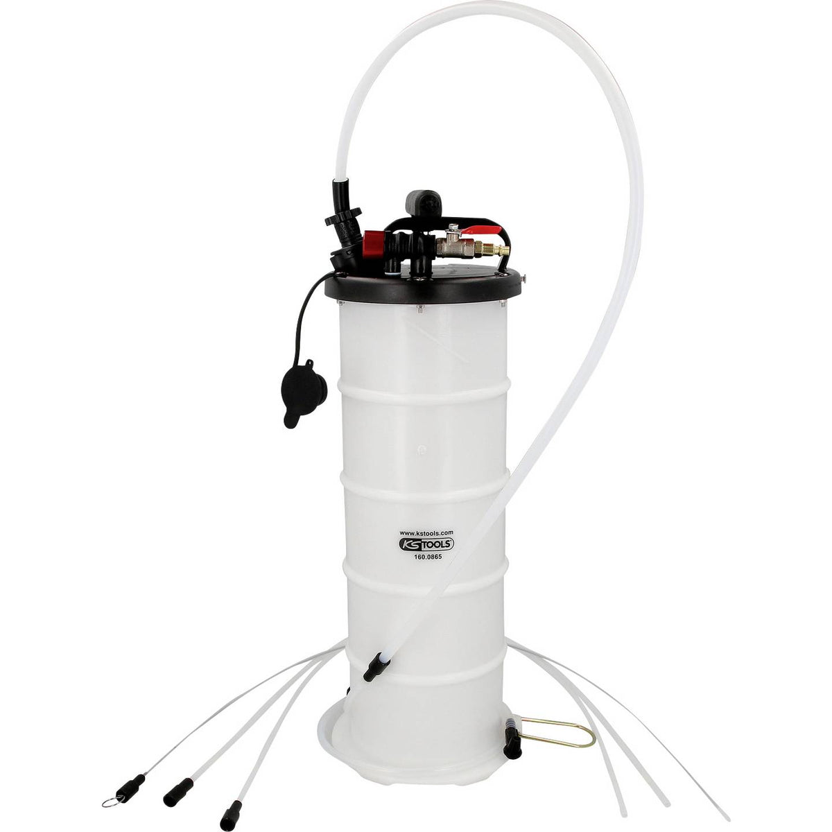 KS Tools Vakuum-Absaugpumpe Absauggerät Motoröl 6 5 Liter inklusive 4 Sonden - 4042146976692