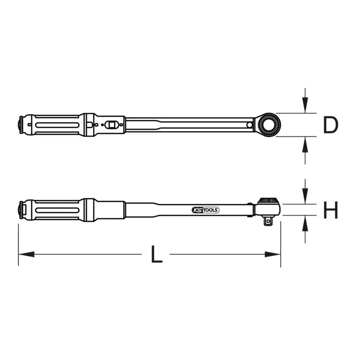 B-Ware Ks Tools Drehmomentschlüssel Ratsche Drehknarre Ergotorque Präzision 3/8" 10 50 N