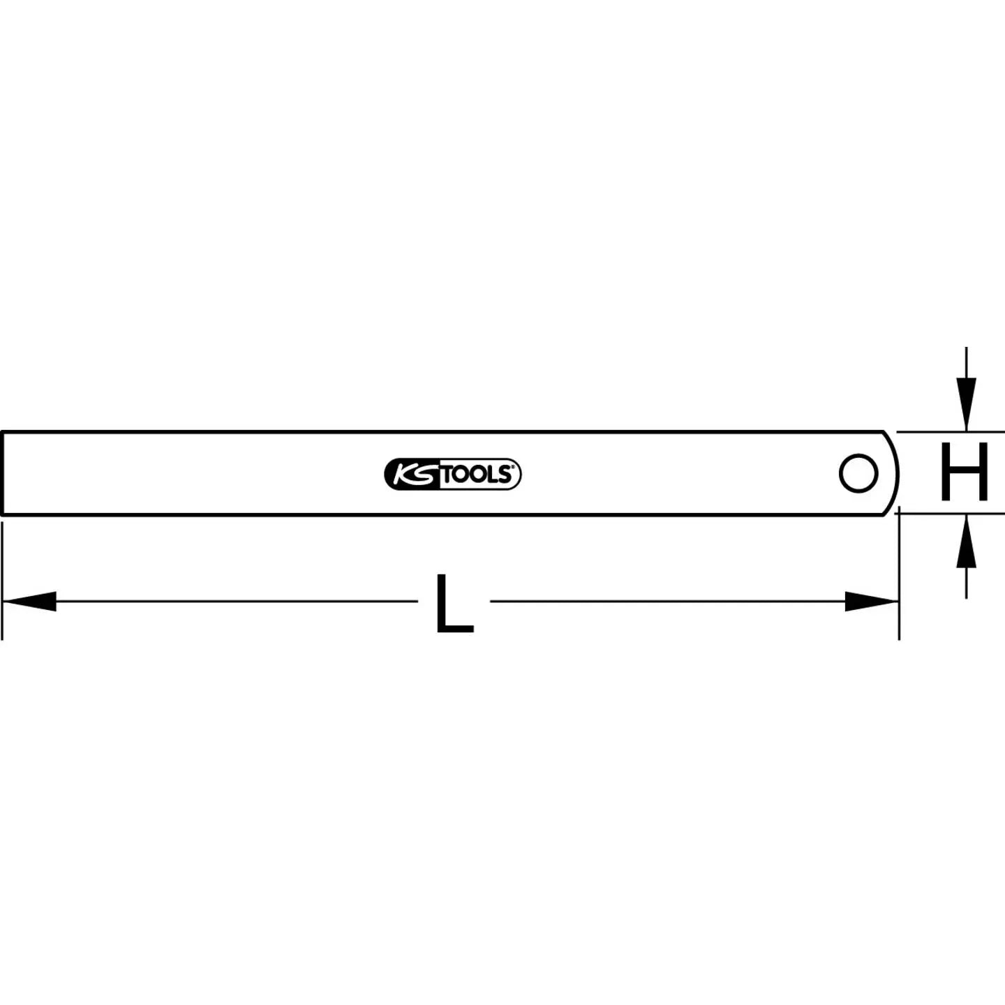 B-Ware Ks Tools Maßstab Lineal Federstahl Messstab Gravur Schwarz Matt 3000117 - 4042146332627