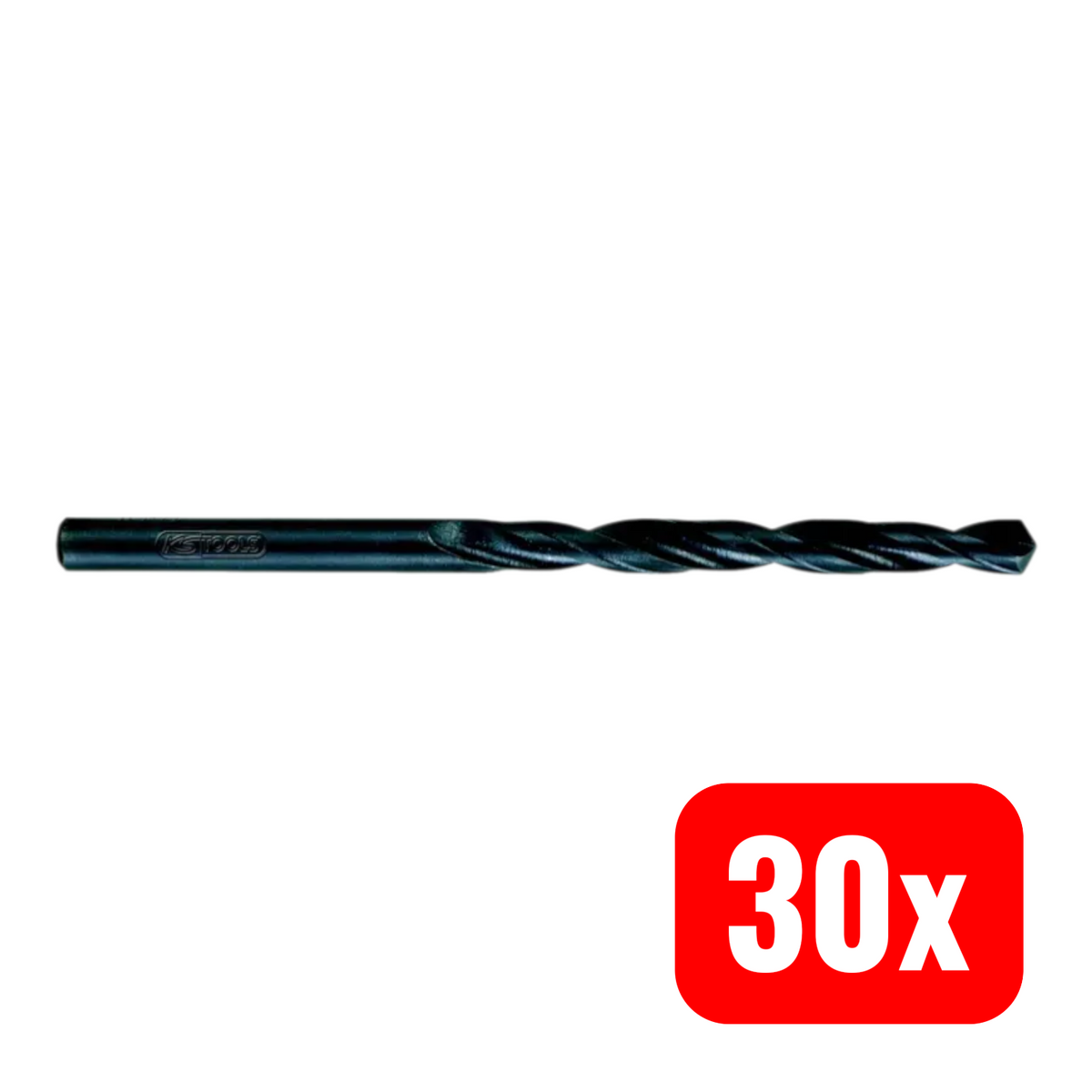KS Tools 3301086 HSS-R Metall-Spiralbohrer-Set 8.6 mm Bohrerbit Bohrer 30 STÜCK - 4042146338001