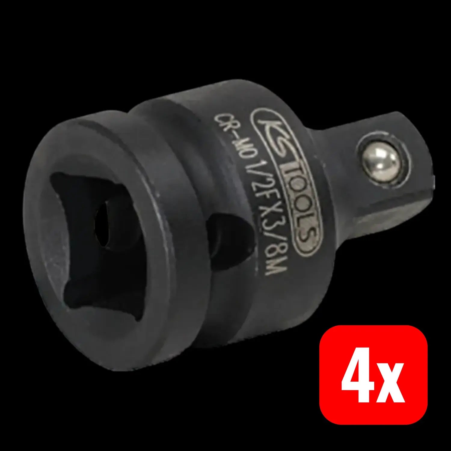 B-Ware Ks Tools Steckschlüssel Adapter Antrieb Umschaltvierkant 1 2 38 Mm 4 Stück - 4042146032800