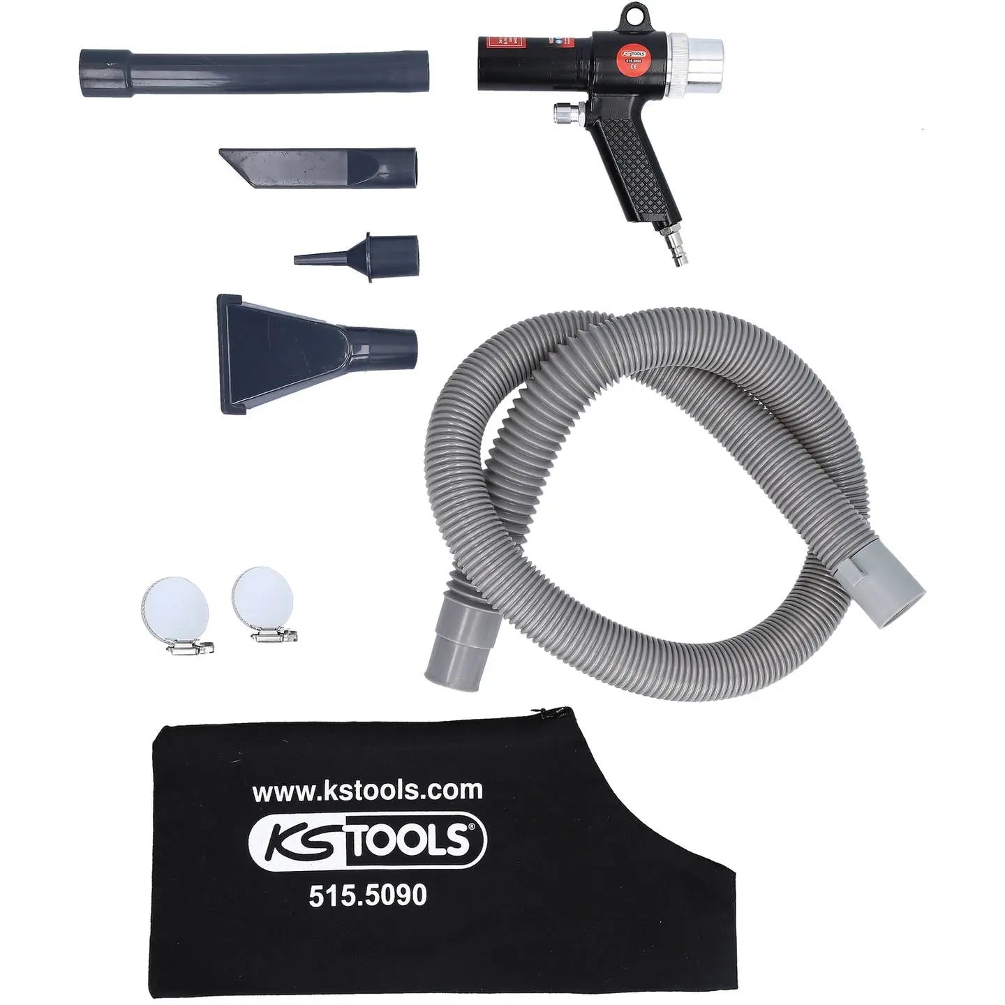 B-Ware Ks Tools Druckluftpistole 515.5090 Blaspistole Sauger Reinigung Beutel 6.3 Bar  - 4042146548257