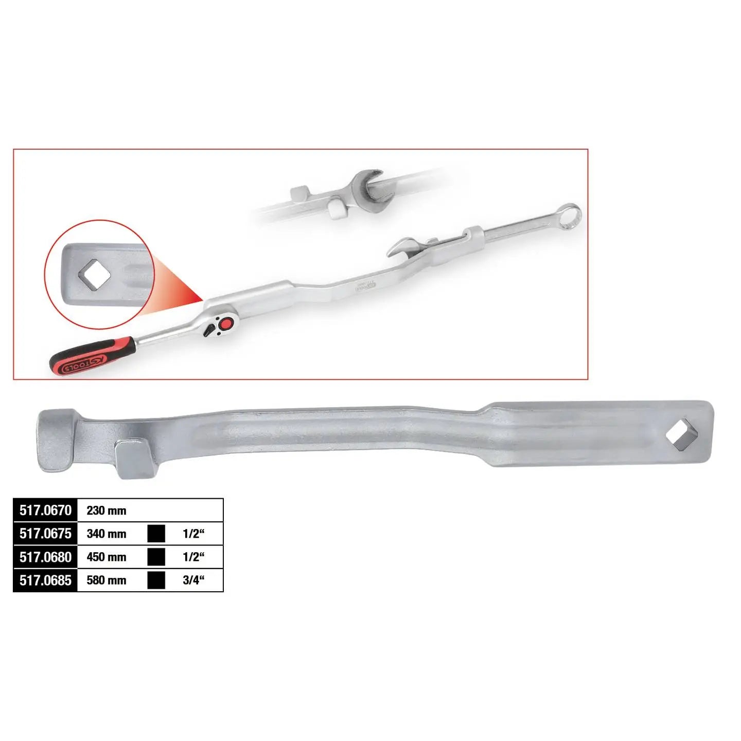 B-Ware Ks Tools Schlüsselverlängerung Verlängerungsadapter 340 Mm Werkzeug Handwerk - 4042146976661