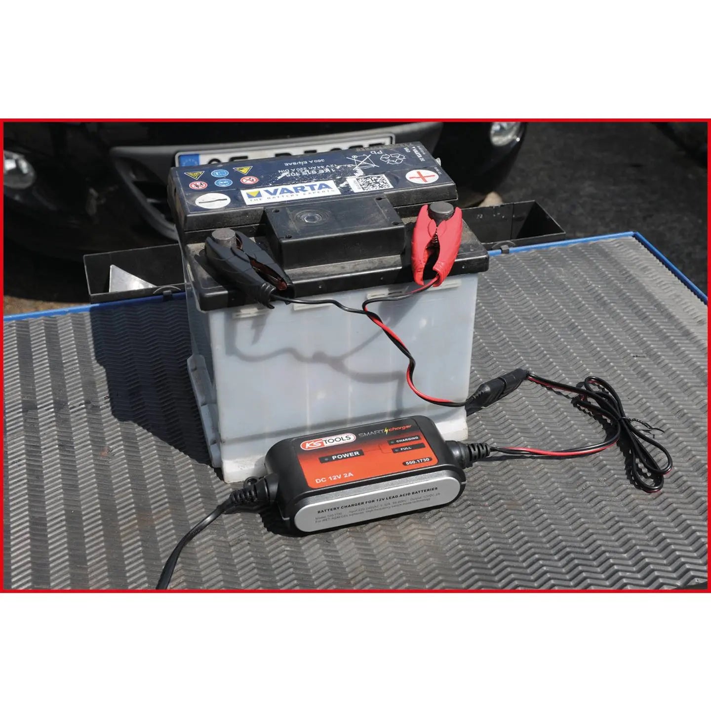 B-Ware Ks Tools Kfz Ladegerät Batterieladegerät Autobatterie Batterie Motorrad Pkw Boot - 4042146476055