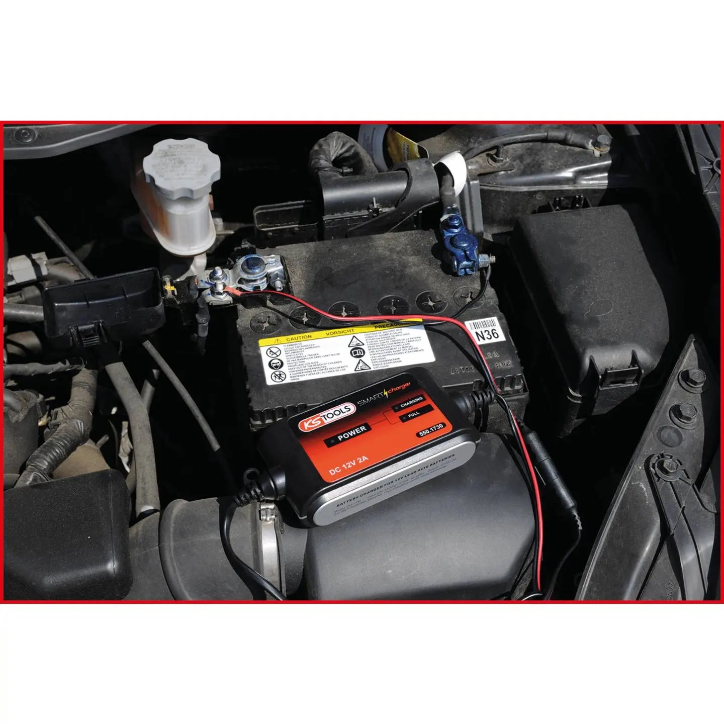 B-Ware Ks Tools Kfz Ladegerät Batterieladegerät Autobatterie Batterie Motorrad Pkw Boot - 4042146476055