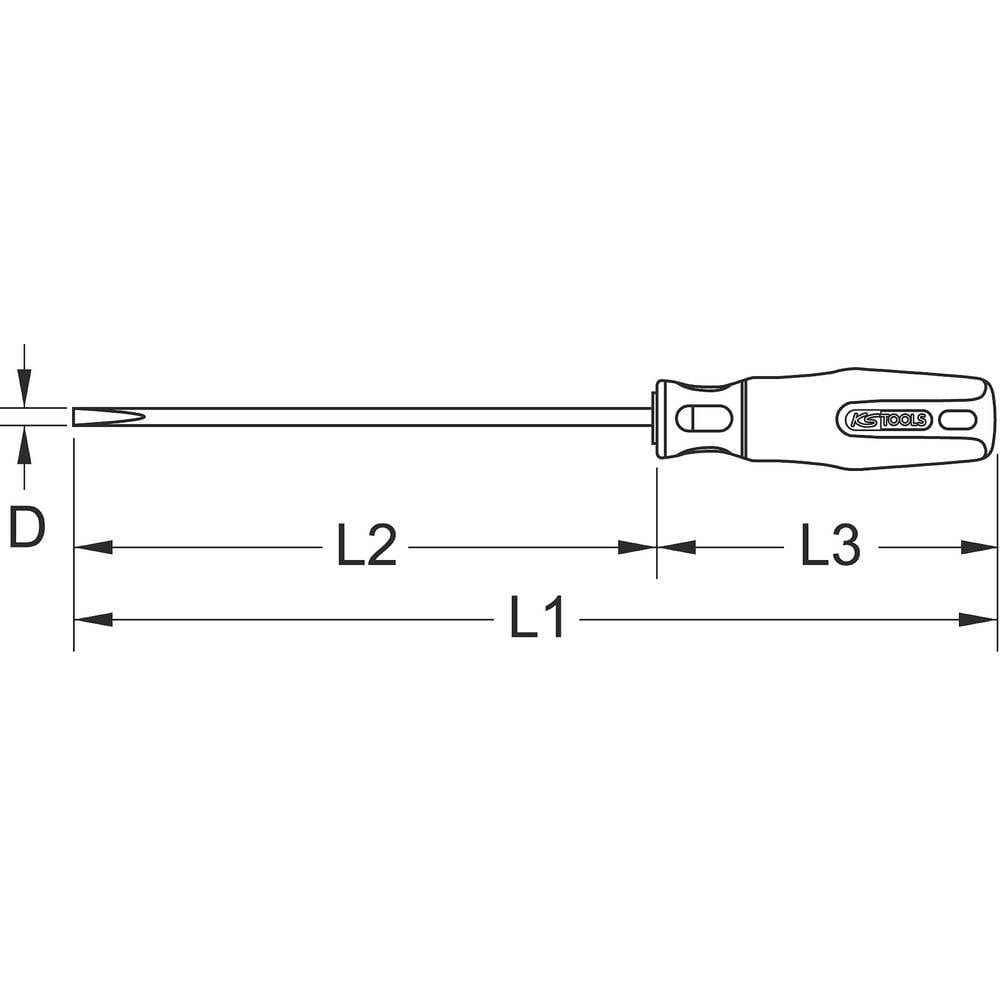 B-Ware Ks Tools 962.0315 Schlitz Schraubendreher Werkzeug Handwerkzeug Kupfer Beryllium - 4042146751619