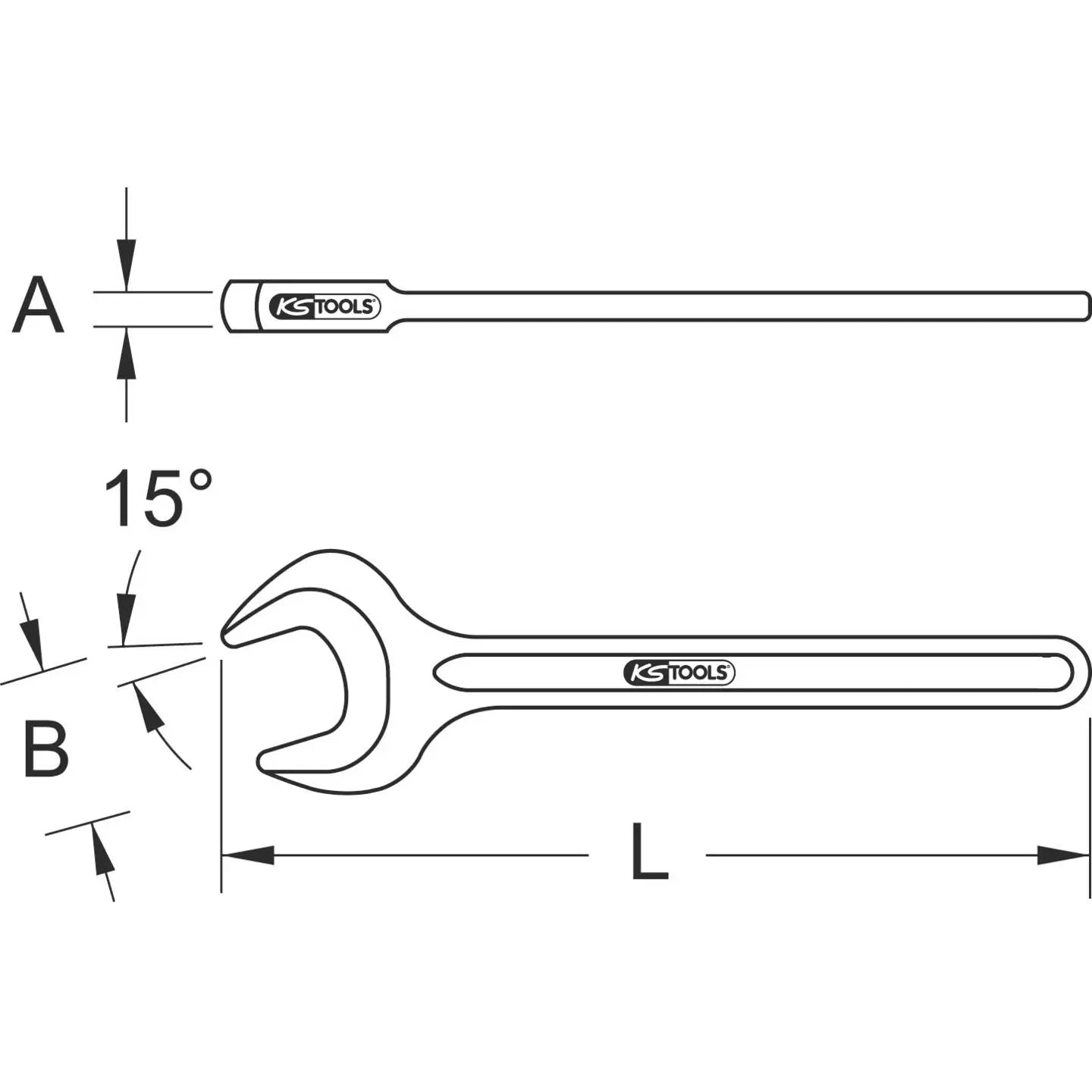 B-Ware Ks Tools Bronz Eplus Einmaulschlüssel Maulschlüssel 38 Mm Aluminium Werkzeug - 4042146526187