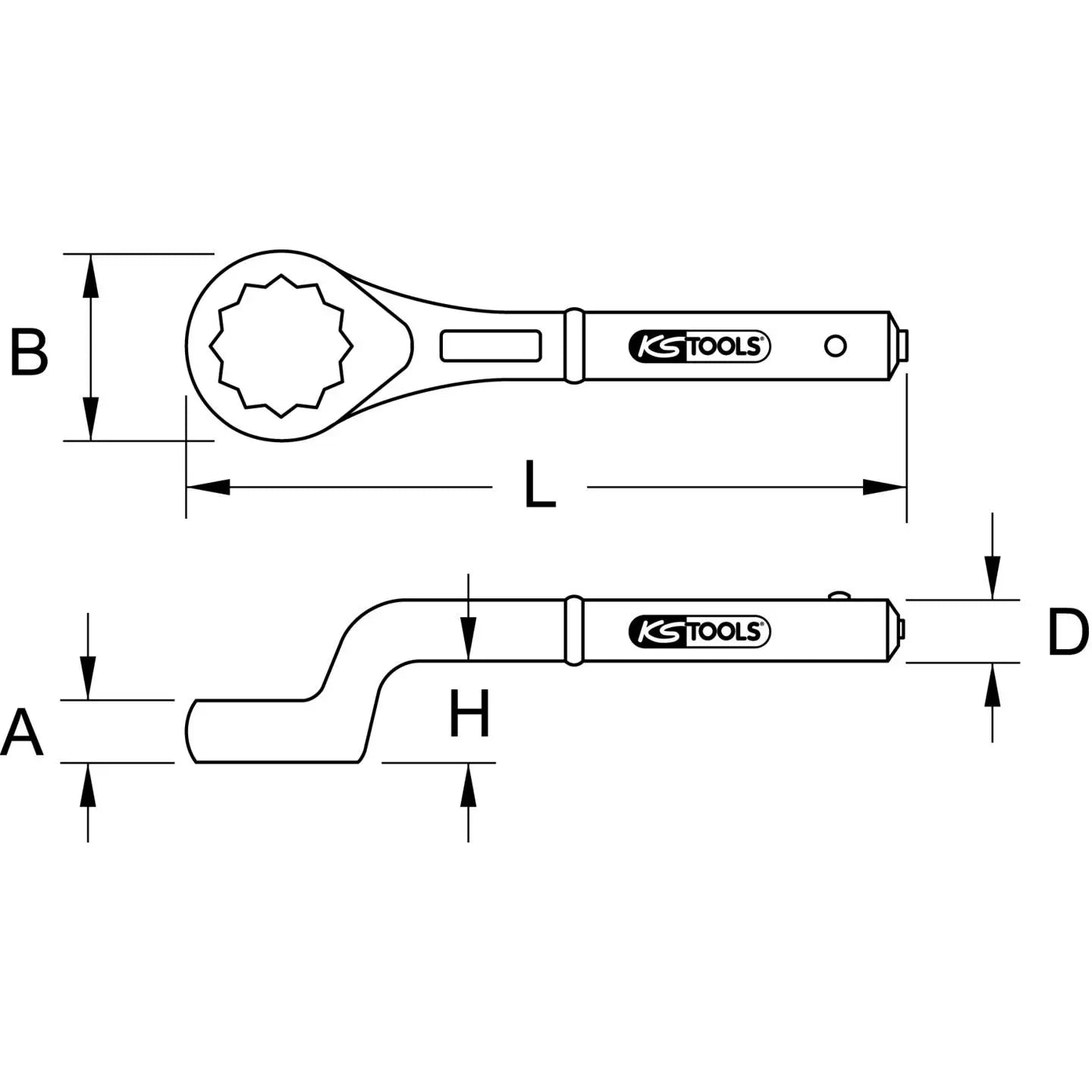 B-Ware Ks Tools Zug Ringschlüssel Schraubenschlüssel Aluminium Bronze 37 Mm - 4042146534632