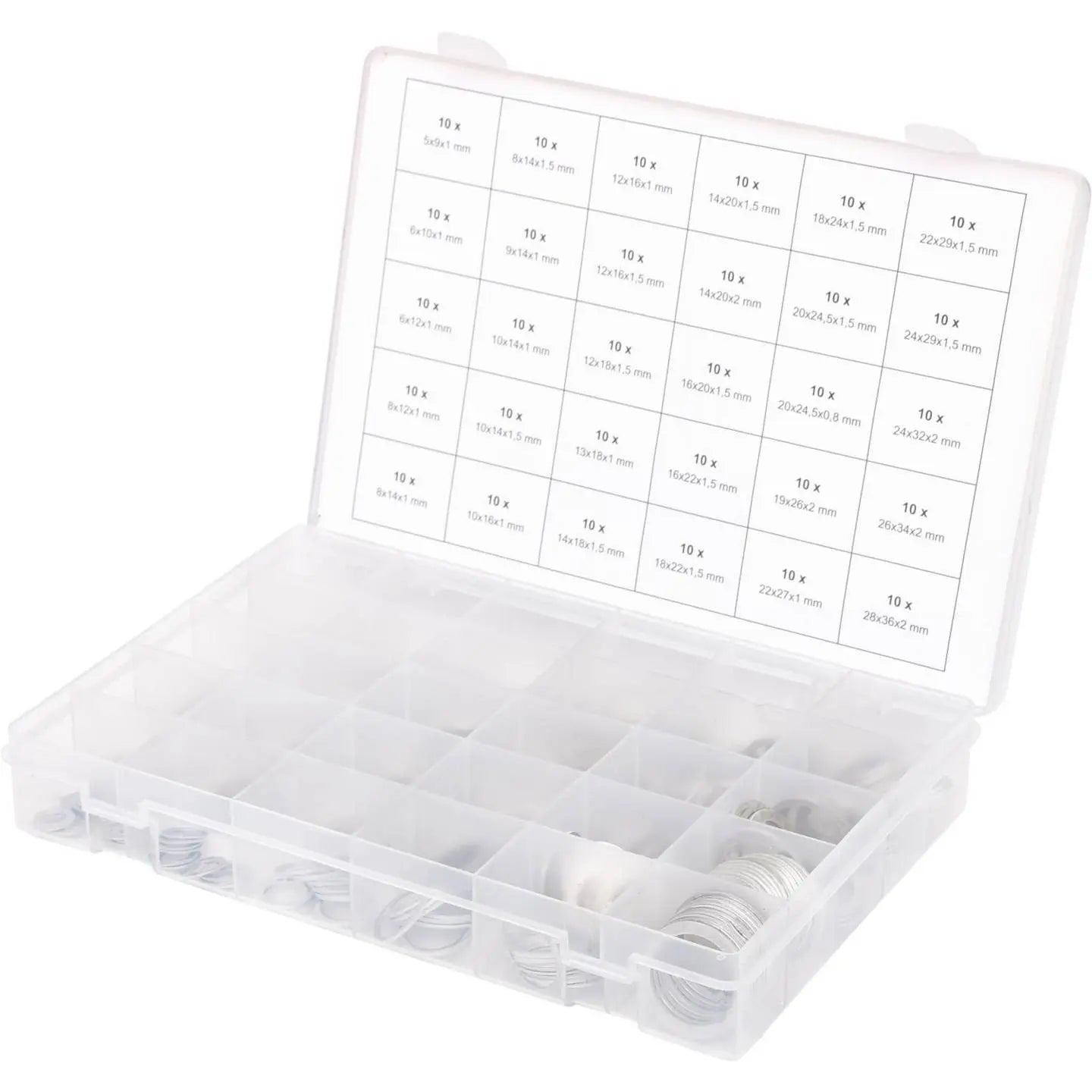 B-Ware Ks Tools Alu Dichtringe Sortiment Dichtungssatz M5 Bis M28 Kunststoffkoffer - 4042146478264