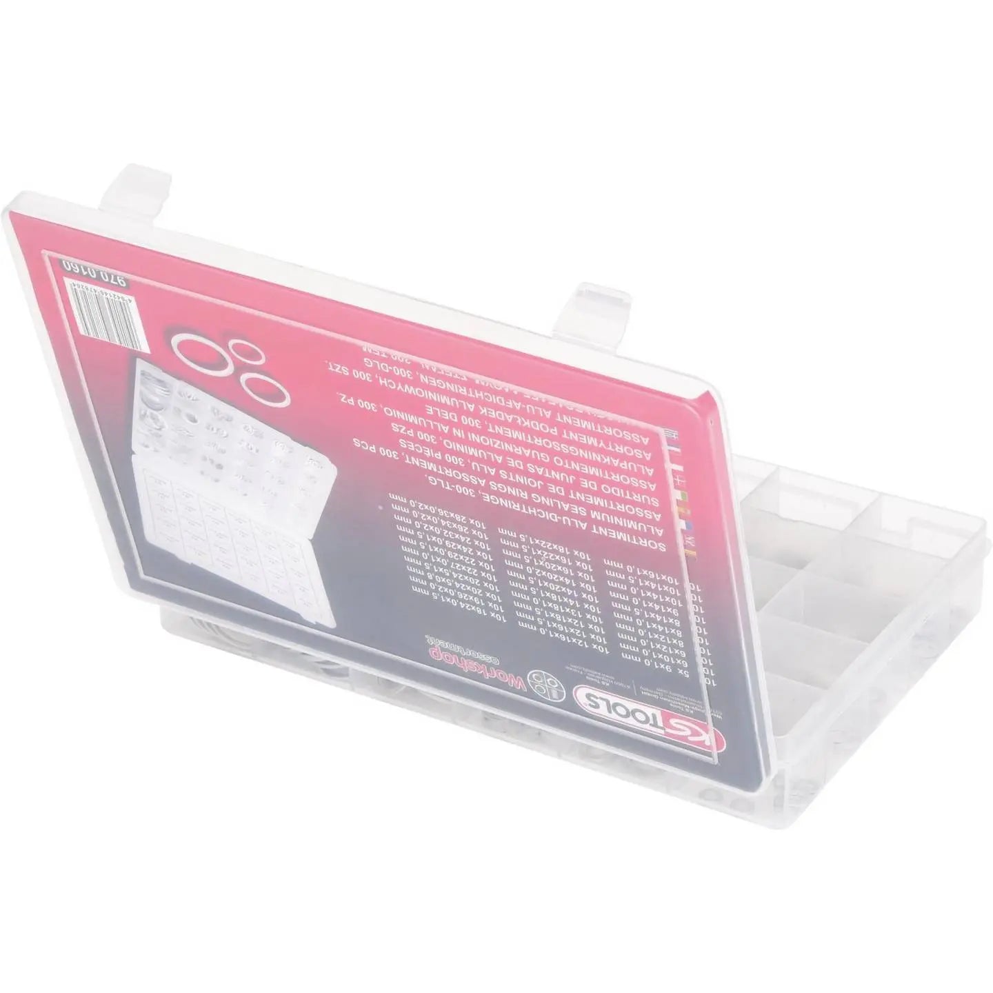 B-Ware Ks Tools Alu Dichtringe Sortiment Dichtungssatz M5 Bis M28 Kunststoffkoffer - 4042146478264