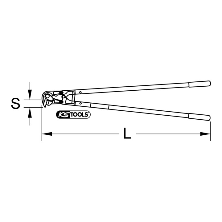Ks Tools Baustahlmatten Schneider Schneidwerkzeug Bolzenschneider 820 Mm Stahl B-Ware - 4042146544037
