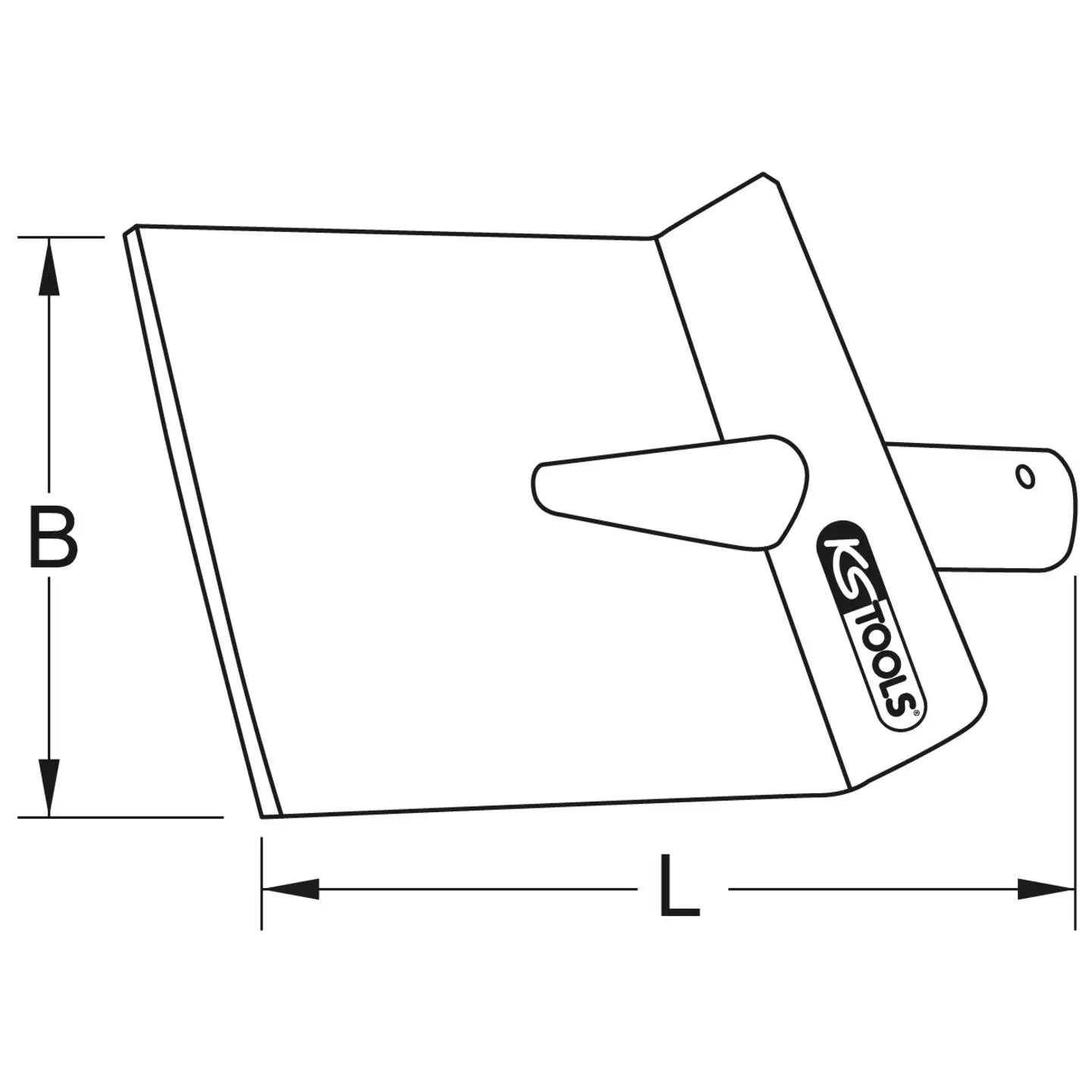 B-Ware Ks Tools Bronz Eplus Fußbodenschaber Bodenschaber Aluminium 150 Mm - 4042146539958