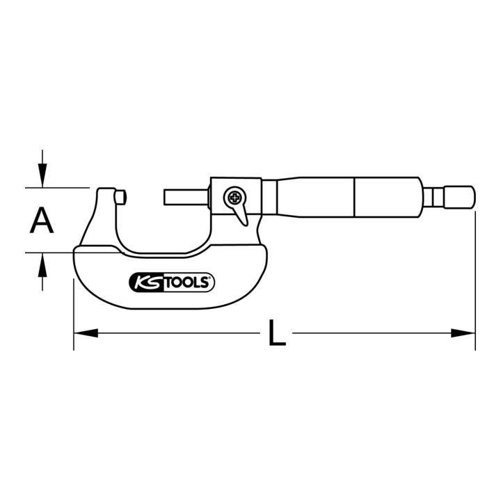 Ks Tools Bügelmessschraube Mikrometer Digital 0 25 Mm Ip54 Lcd Din 863  B-Ware - 4042146544211