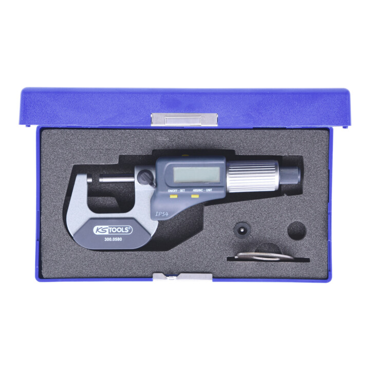 Ks Tools Bügelmessschraube Mikrometer Digital 0 25 Mm Ip54 Lcd Din 863  B-Ware - 4042146544211