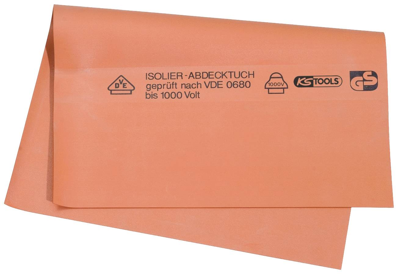 Ks Tools Vde Gummi Abdecktuch Schutzisolierung Tuch Din En Schwarz 500 Mm B-Ware