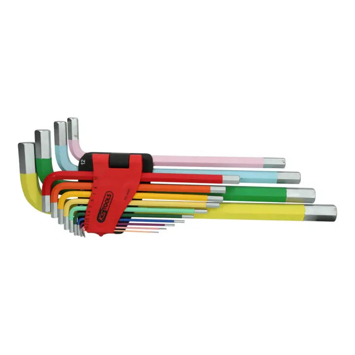B-Ware Ks Tools Winkelschlüsselsatz Innensechskant Set Extra Lang Farbcodiert 14 Teilig - 4042146792087