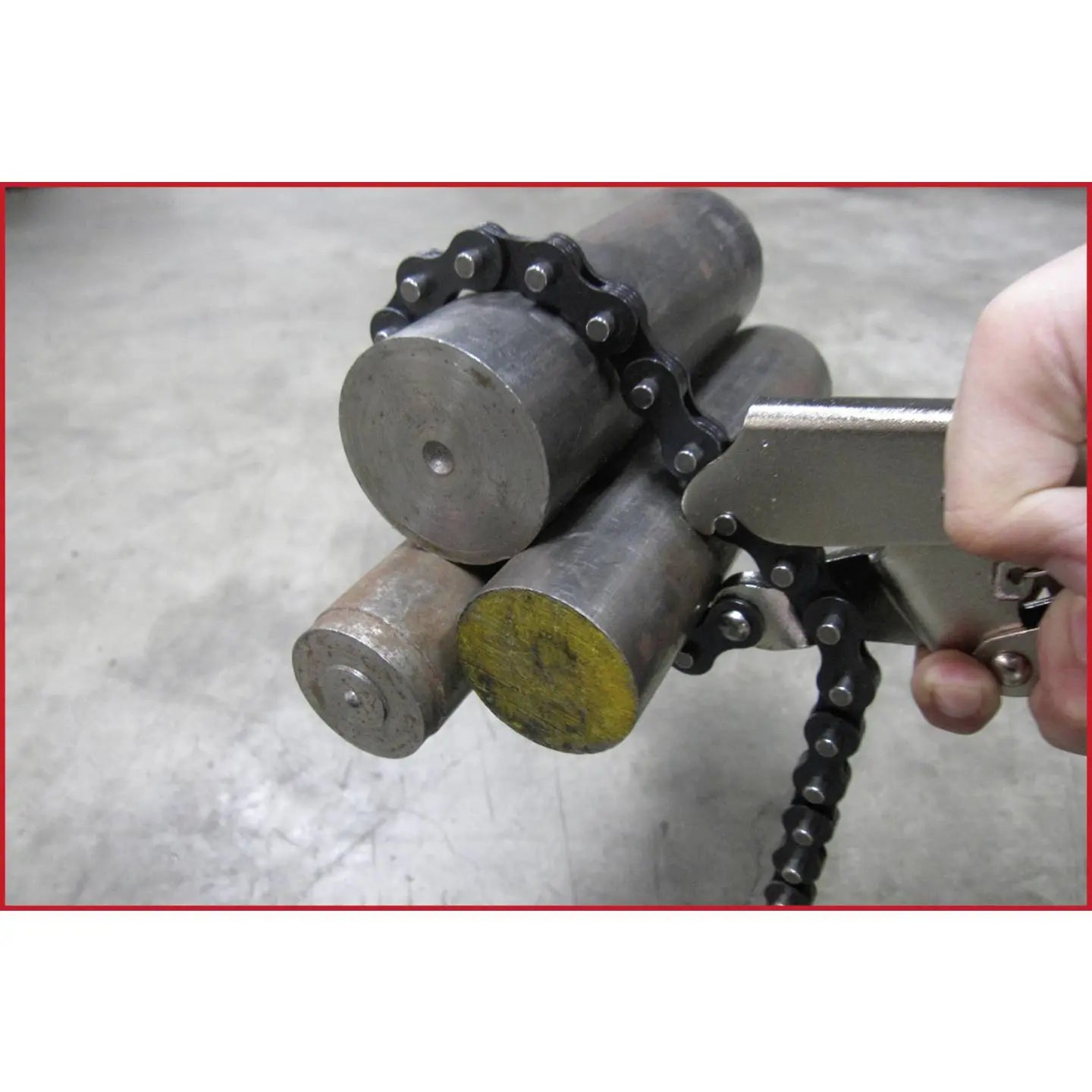 B-Ware Ks Tools Gripzange Kettenzange Greifer 220mm Feststeller Lösehebel Einstellrad - 4042146419755