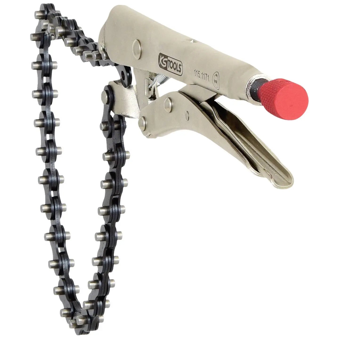 B-Ware Ks Tools Gripzange Kettenzange Greifer 220mm Feststeller Lösehebel Einstellrad - 4042146419755